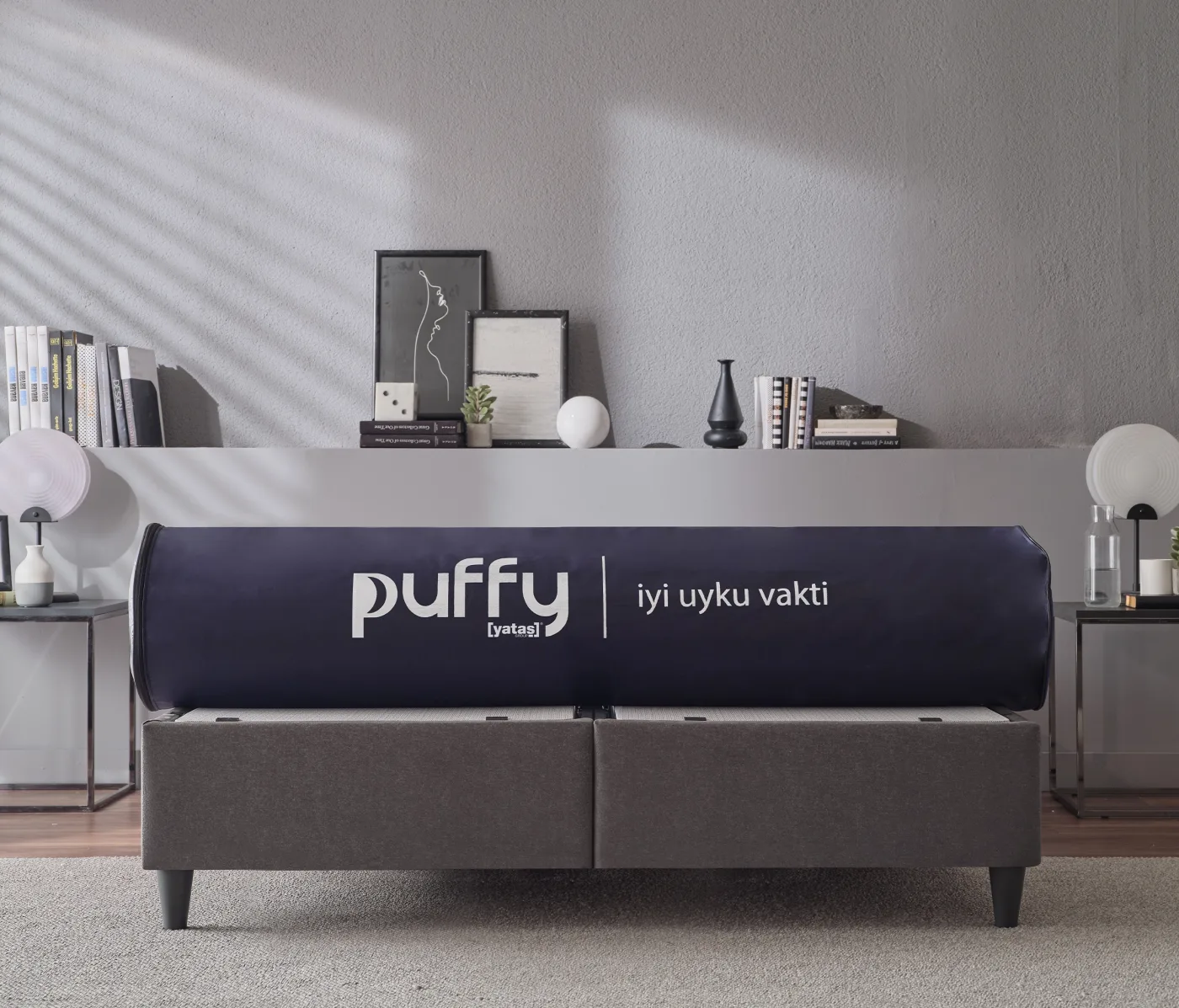 Puffy baza ve başlık modeli