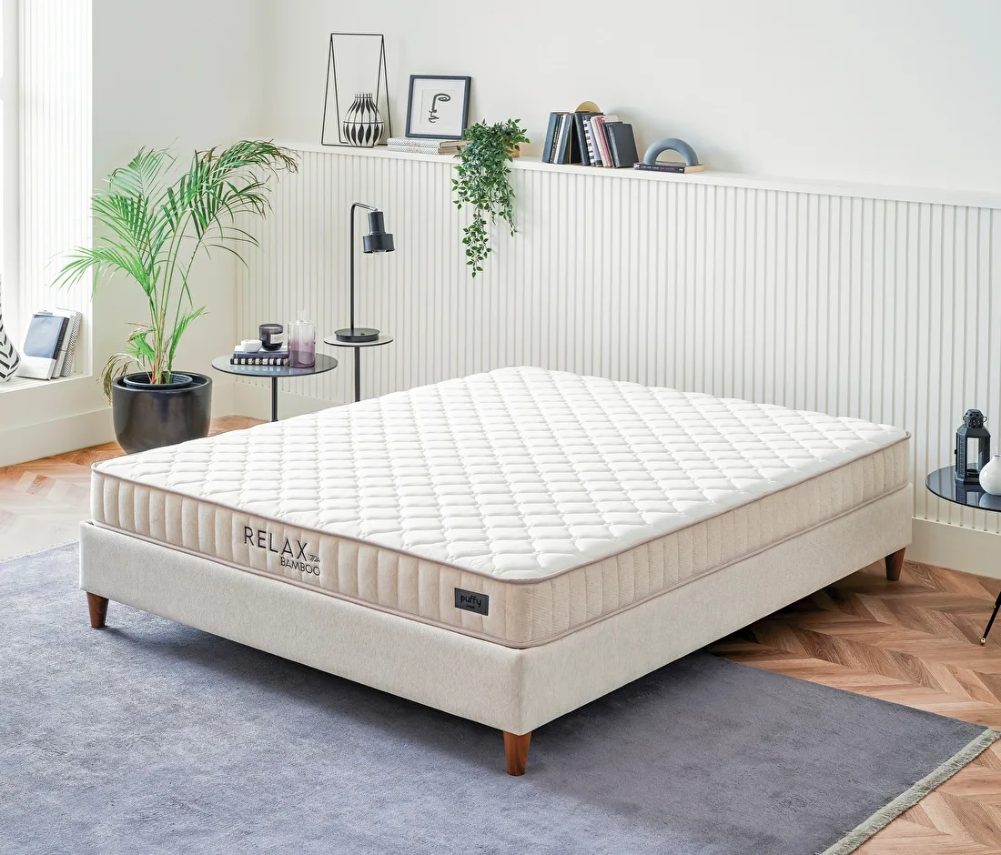 Puffy Relax Bamboo yatak ve baza takımı